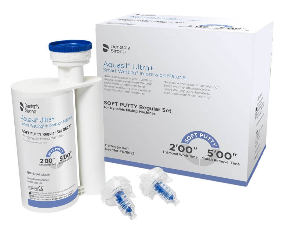 Aquasil® Ultra+ Soft Putty DECA™ Cartridge Refill – Regular Set, 380 ml