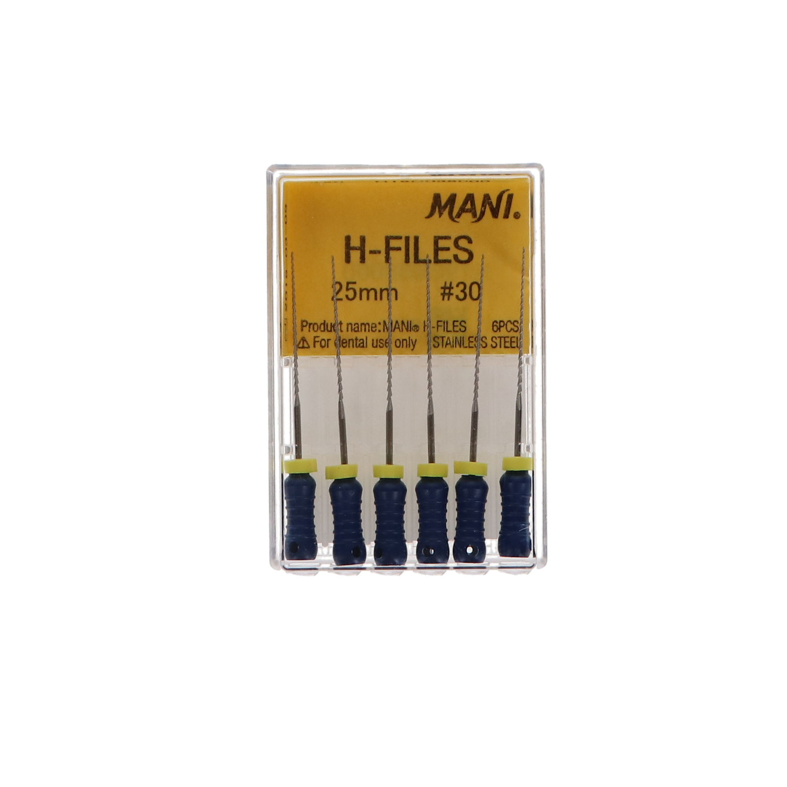 Hedstrom Files, Stainless Steel, 25 mm, # 30, Blue, 6/Pk