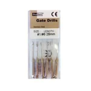 Gates Glidden Drills 6 files/box - Size # 28 mm, Style # 6
