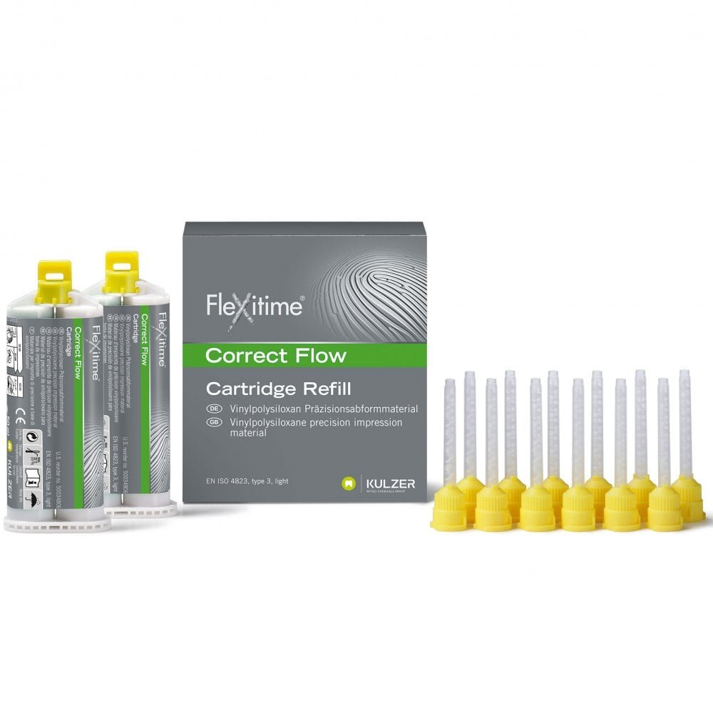 Flexitime VPS Impression Material, 50 ml Automix Cartridges - Correct Flow