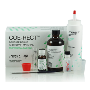 GC America COE-RECT Hard Denture Reline and Repair Material Professional Package