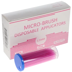 HSB-Micro-Brush Disposable Applicators, Fine, Pink
