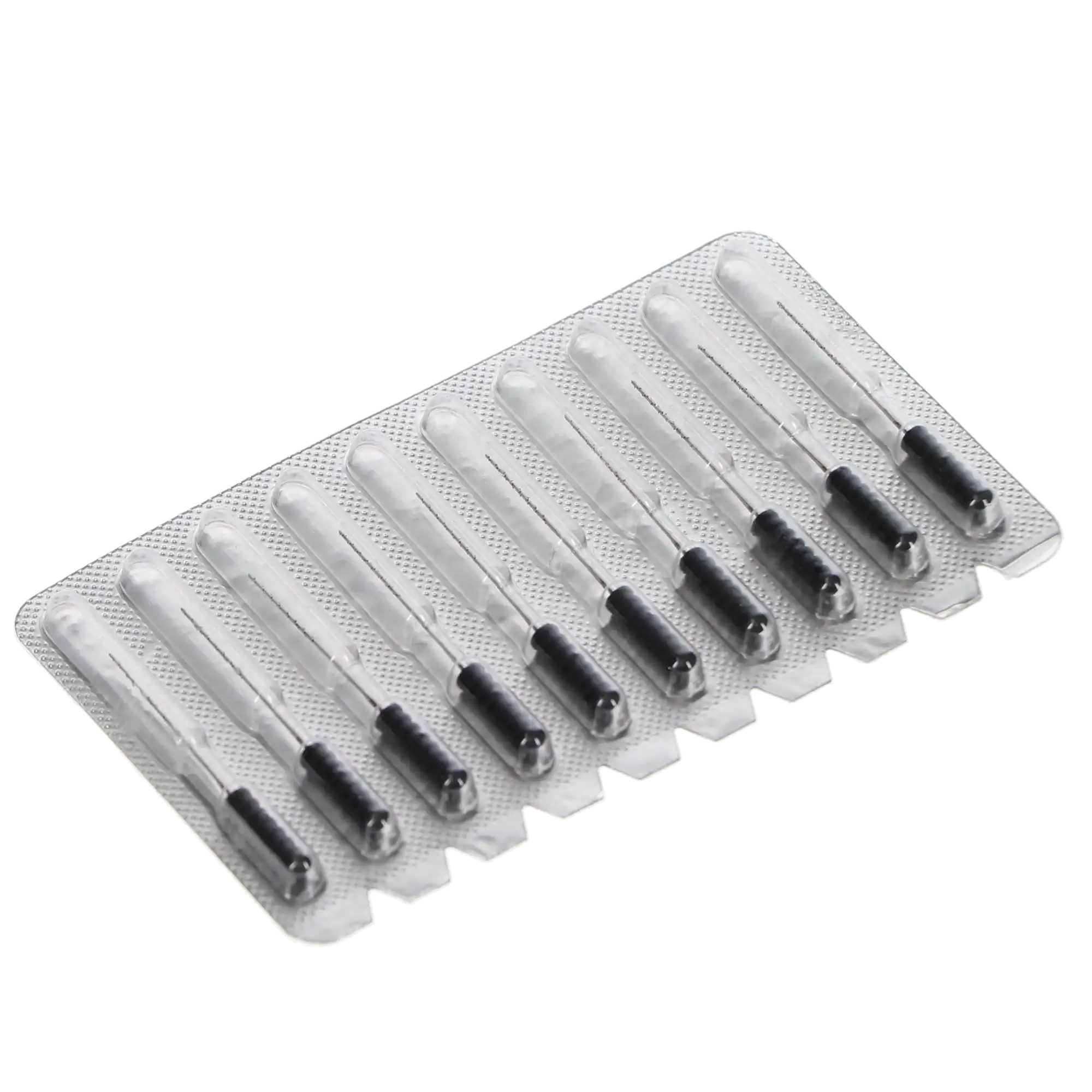 House Brand Barbed Broaches, 25 mm, # 6, Sterile, Coarse, Black, 10/Pk, HSB-400606 - Image 2