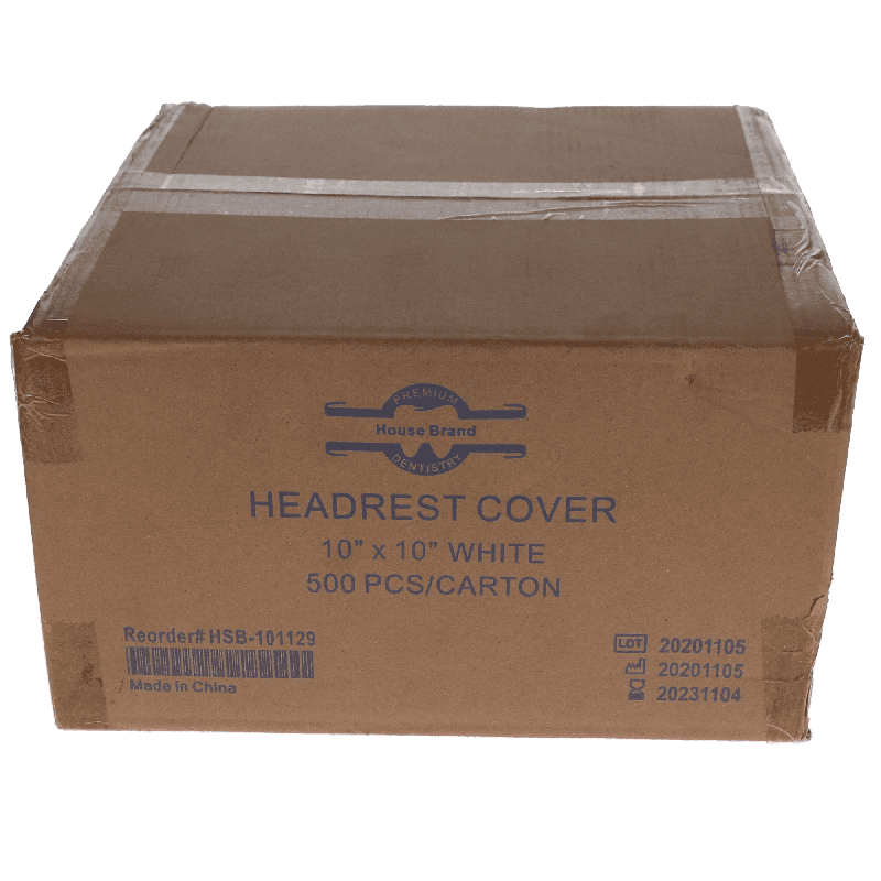 HSB - Headrest Cover Paper/Poly 10x10 White 500/Cs - Image 2