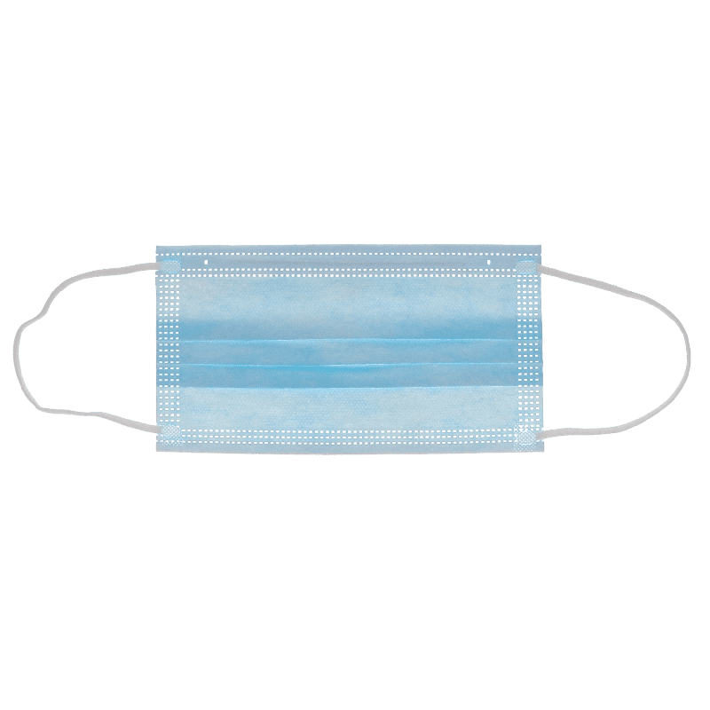 HSB - Earloop 3-PLY Masks 50/Bx ASTM Level 1 Blue, 50/bx - Image 3