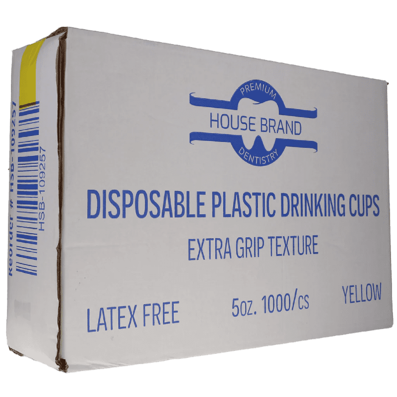 HSB - Plastic Cups 5oz. 1000/Cs Yellow - Image 2