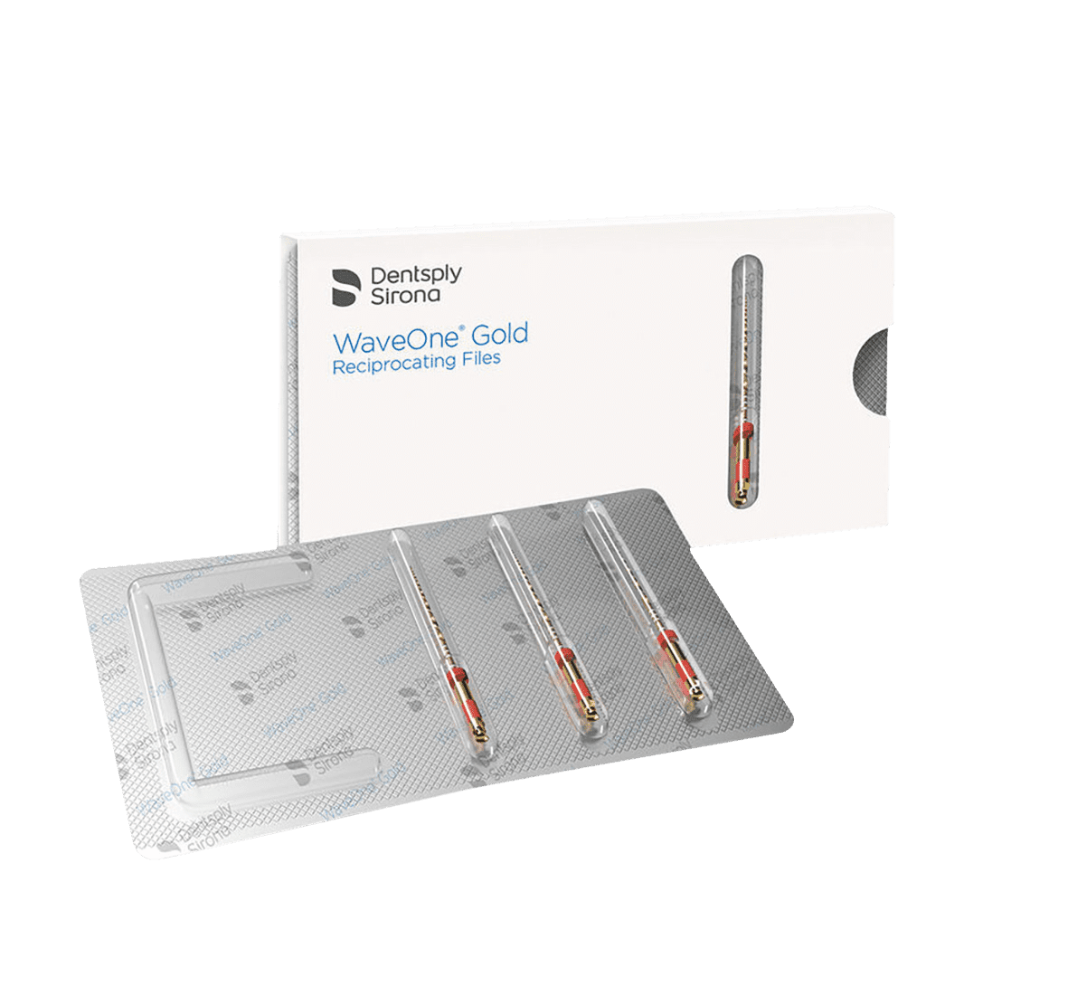 Dentsply Sirona WaveOne Gold Rotary Endodontic Files 25mm Primary 3/Pk | DE-A0753225G0P03